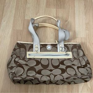 Coach Daisy Signature Collection F14878 Tote Khaki vintage Y2K pre-owned